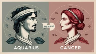 Compatibilidade entre Aquário e Câncer Veja o que os Une - Representação Artística